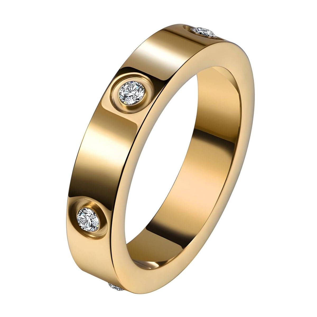Ring, 18K vergoldeter Edelstahl (Nr. 87733)