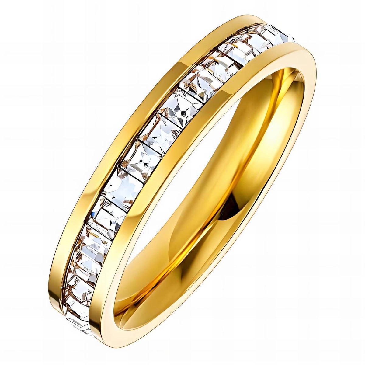 Ring, 18K vergoldeter Edelstahl (Nr. 87704)
