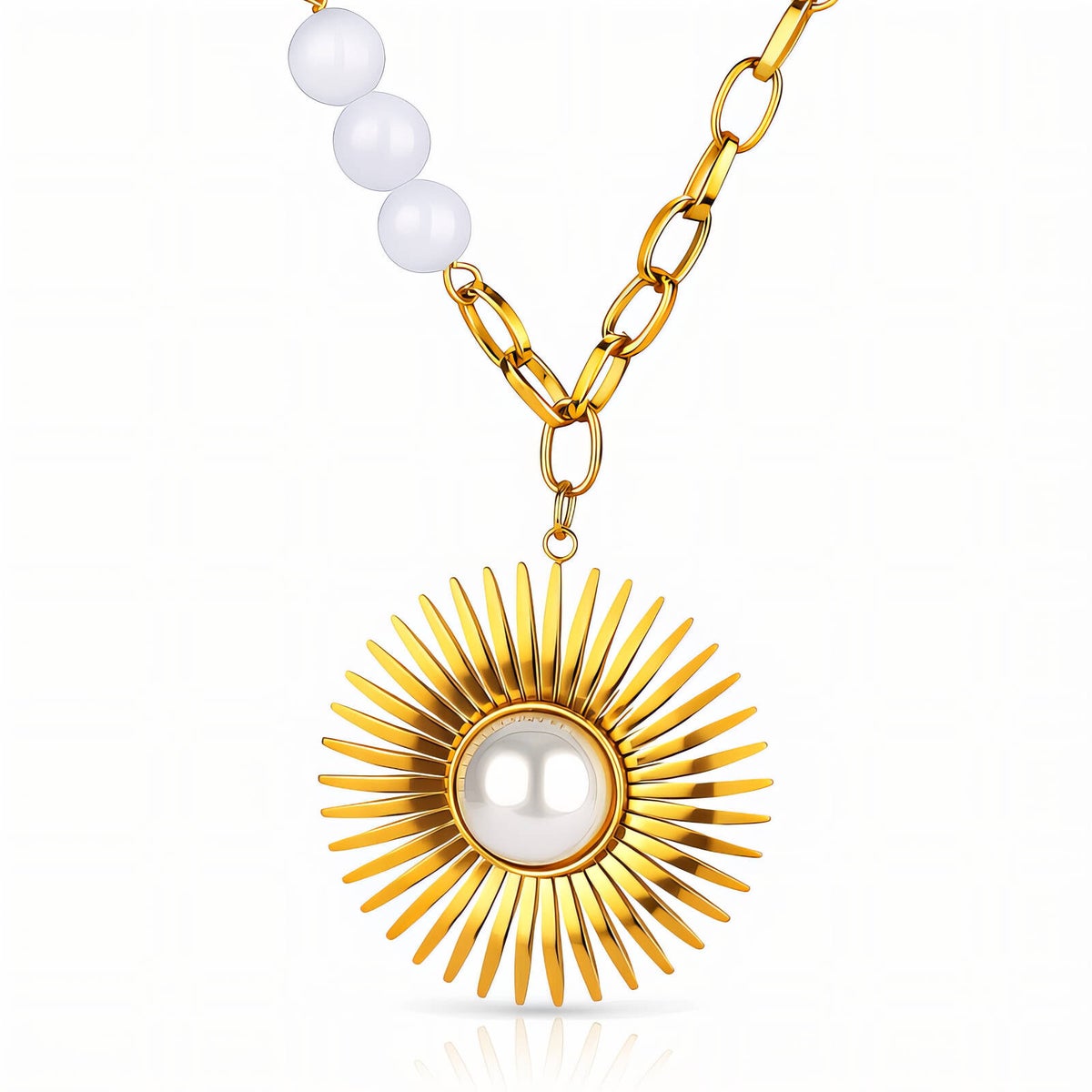 Kette, 18K vergoldeter Edelstahl (Nr. 90551)