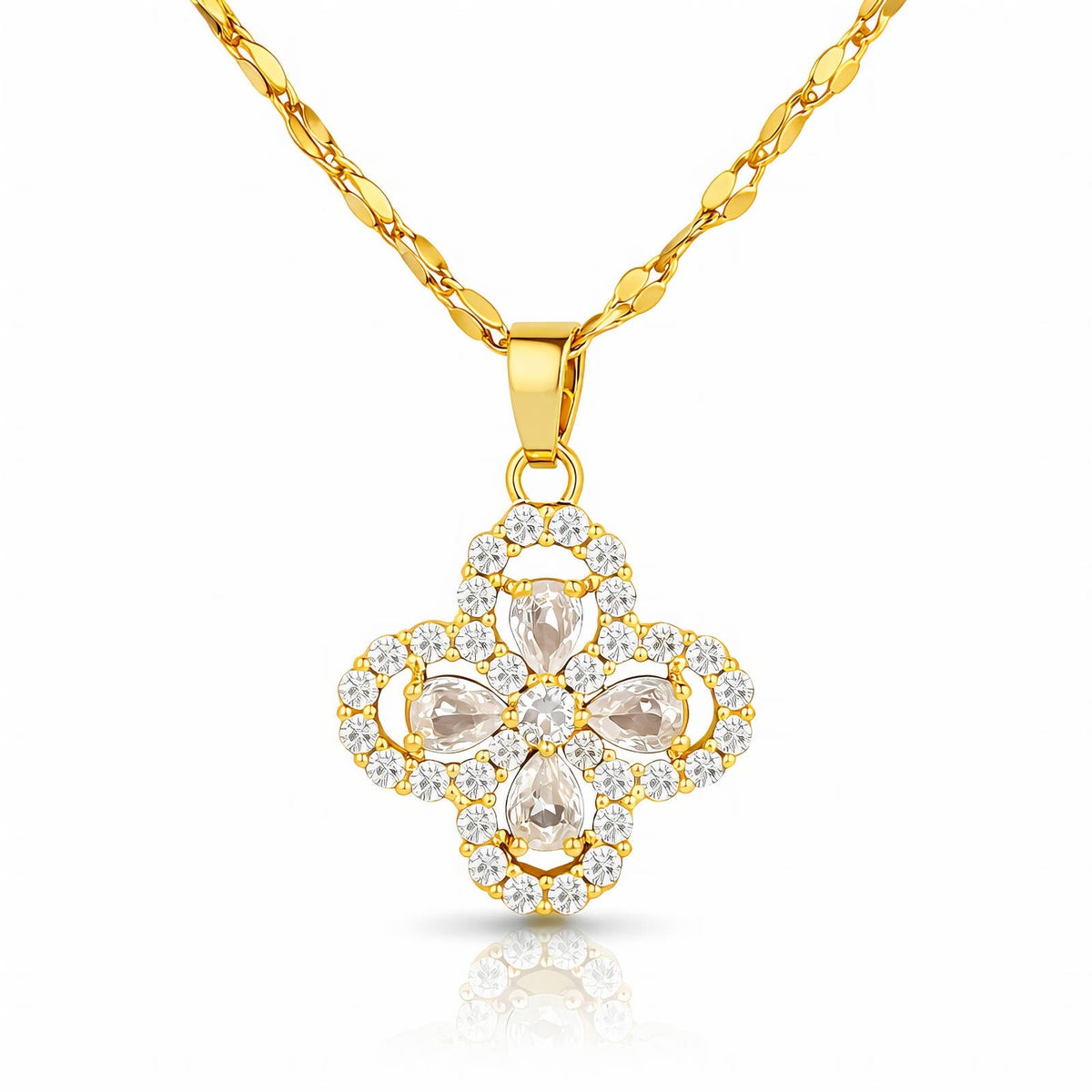 Kette, 18K vergoldeter Edelstahl (Nr. 91403)
