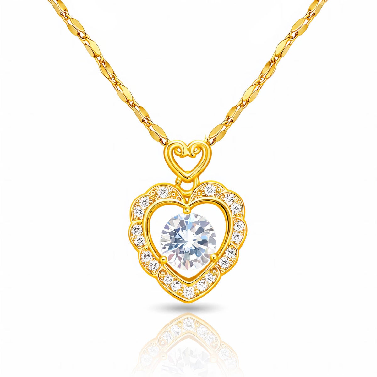Kette, 18K vergoldeter Edelstahl (Nr. 91408)