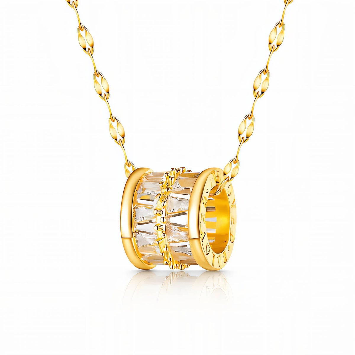 Kette, 18K vergoldeter Edelstahl (Nr. 87356)
