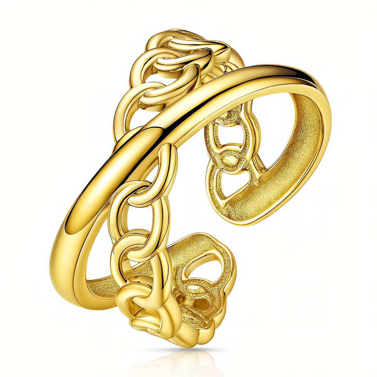 Ring, 18K vergoldeter Edelstahl (Nr. 87096)