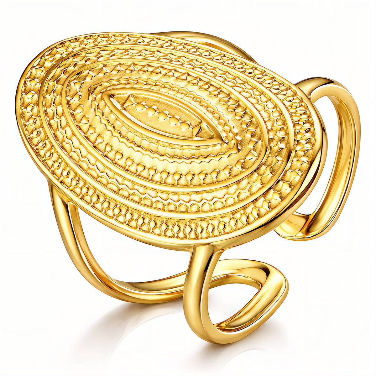 Ring, 18K vergoldeter Edelstahl (Nr. 87112)