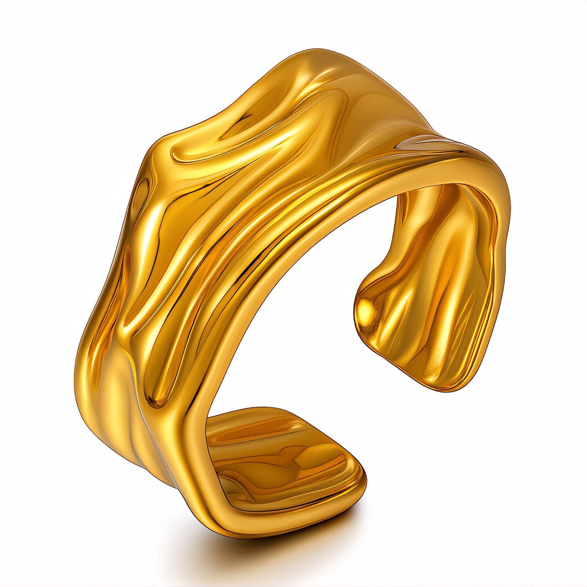 Ring, 18K vergoldeter Edelstahl (Nr. 87591)