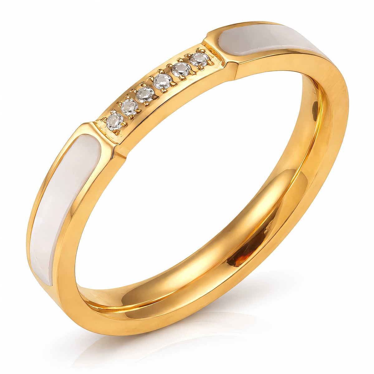 Ring, 18K vergoldeter Edelstahl (Nr. 87742)