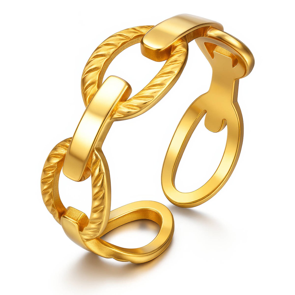 Ring, 18K vergoldeter Edelstahl (Nr. 88467)