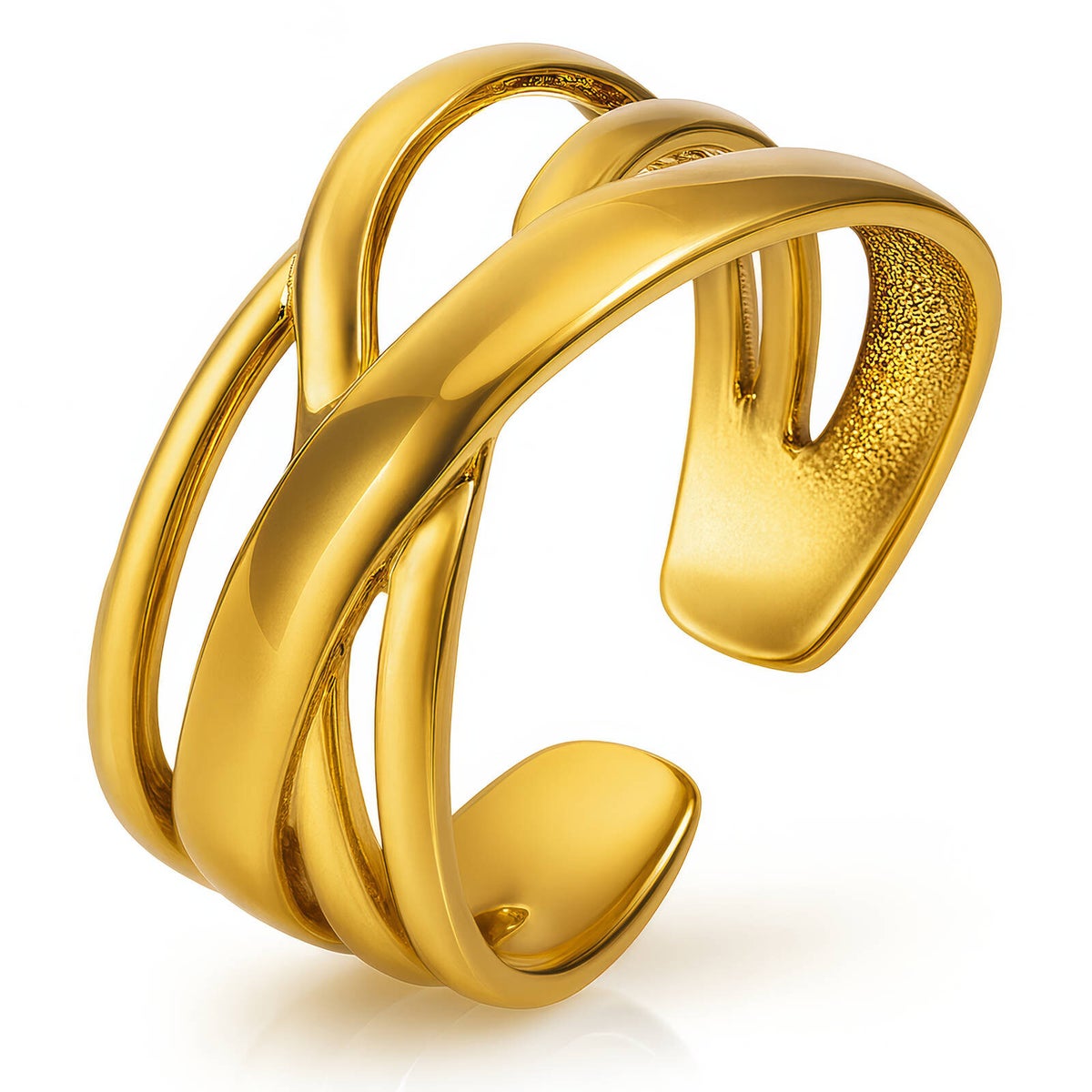 Ring, 18K vergoldeter Edelstahl (Nr. 88476)