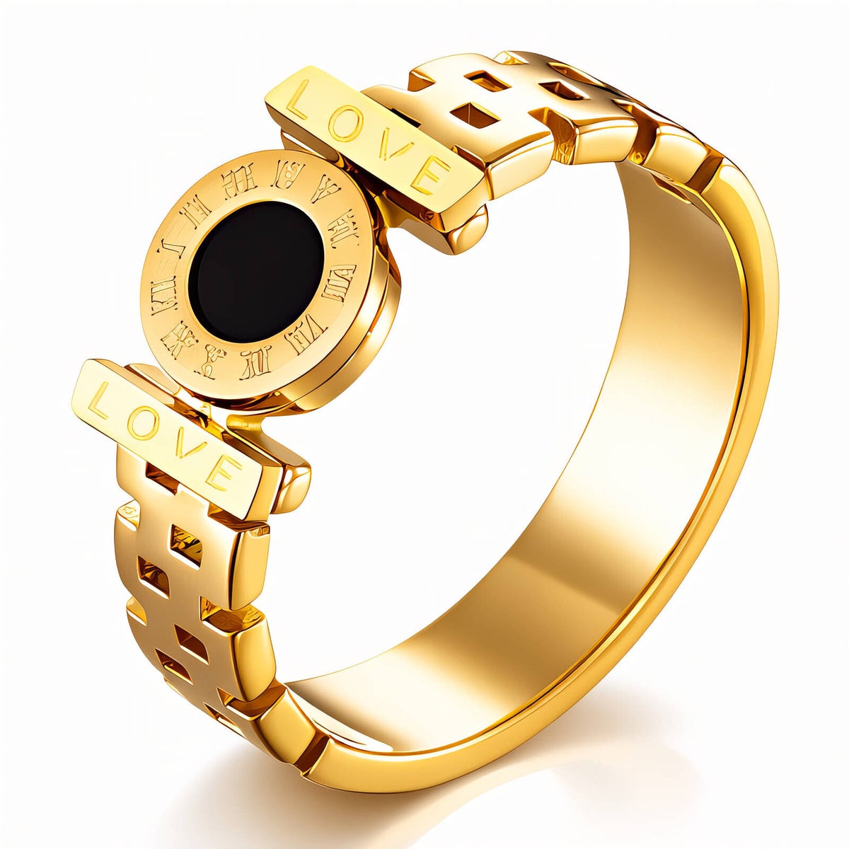 Ring, 18K vergoldeter Edelstahl (Nr. 90268)