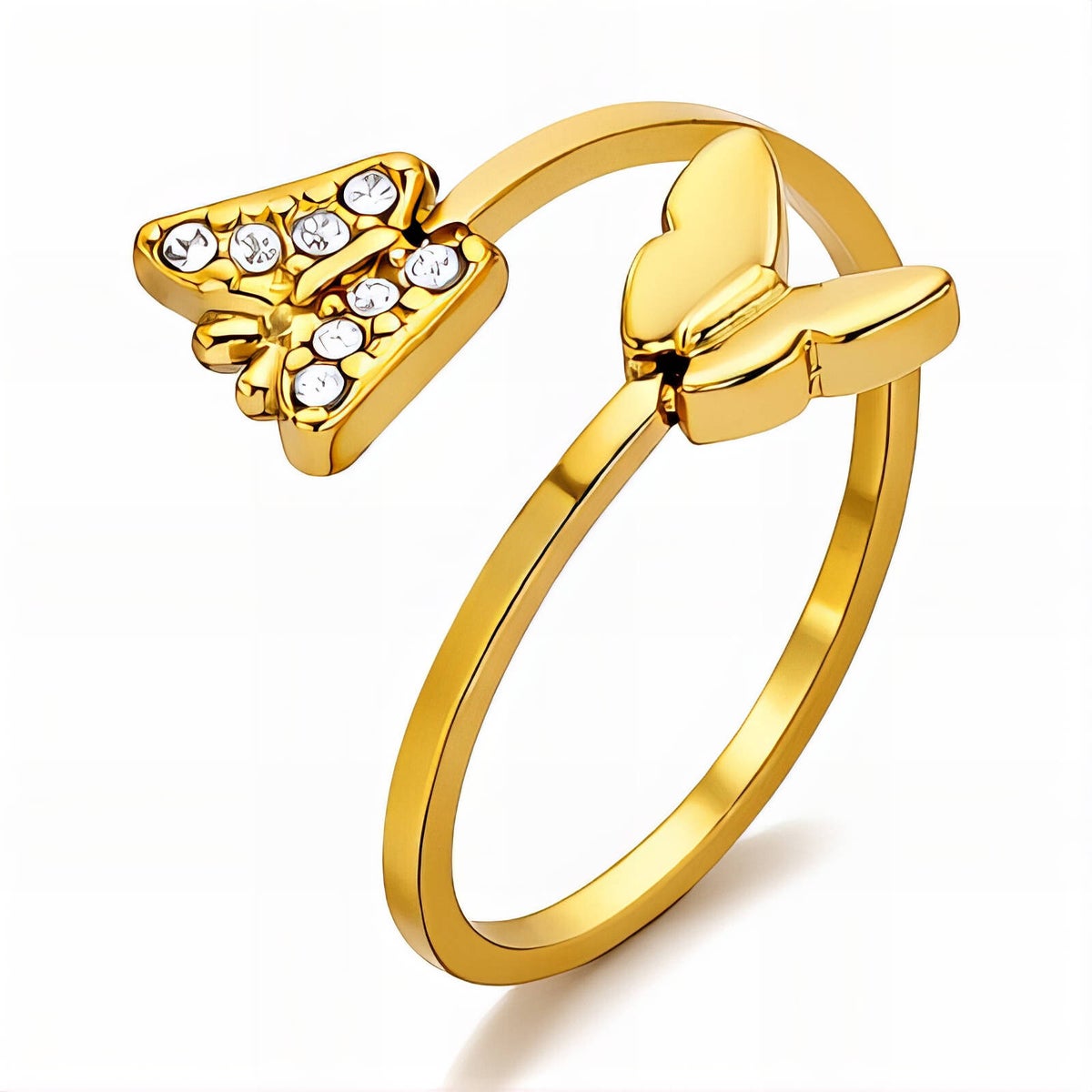 Ring, 18K vergoldeter Edelstahl (Nr. 91251)