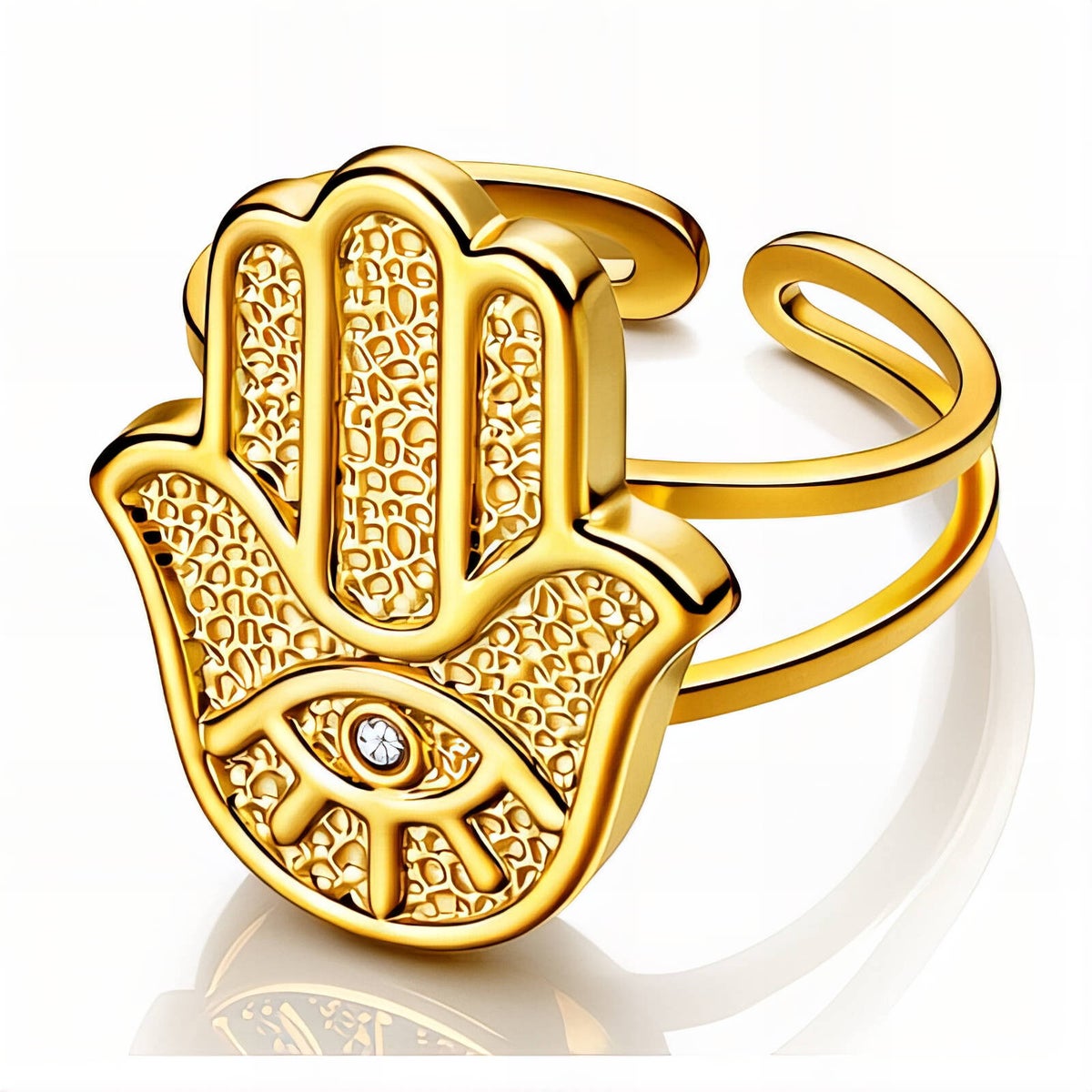 Ring, 18K vergoldeter Edelstahl (Nr. 91232)
