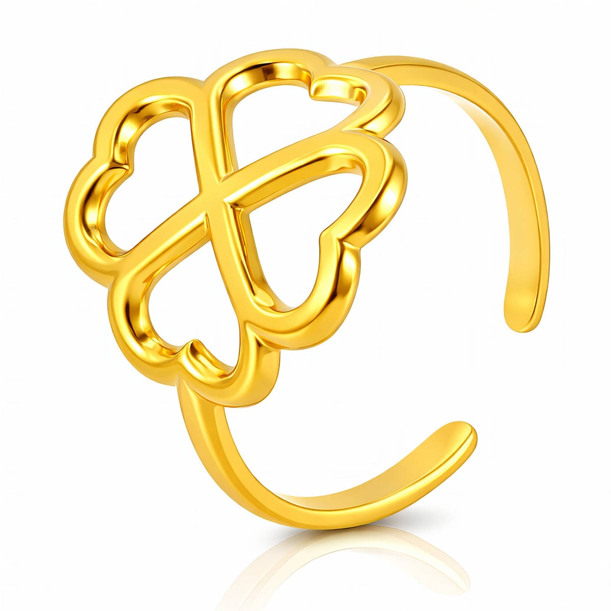 Ring, 18K vergoldeter Edelstahl (Nr. 91426)