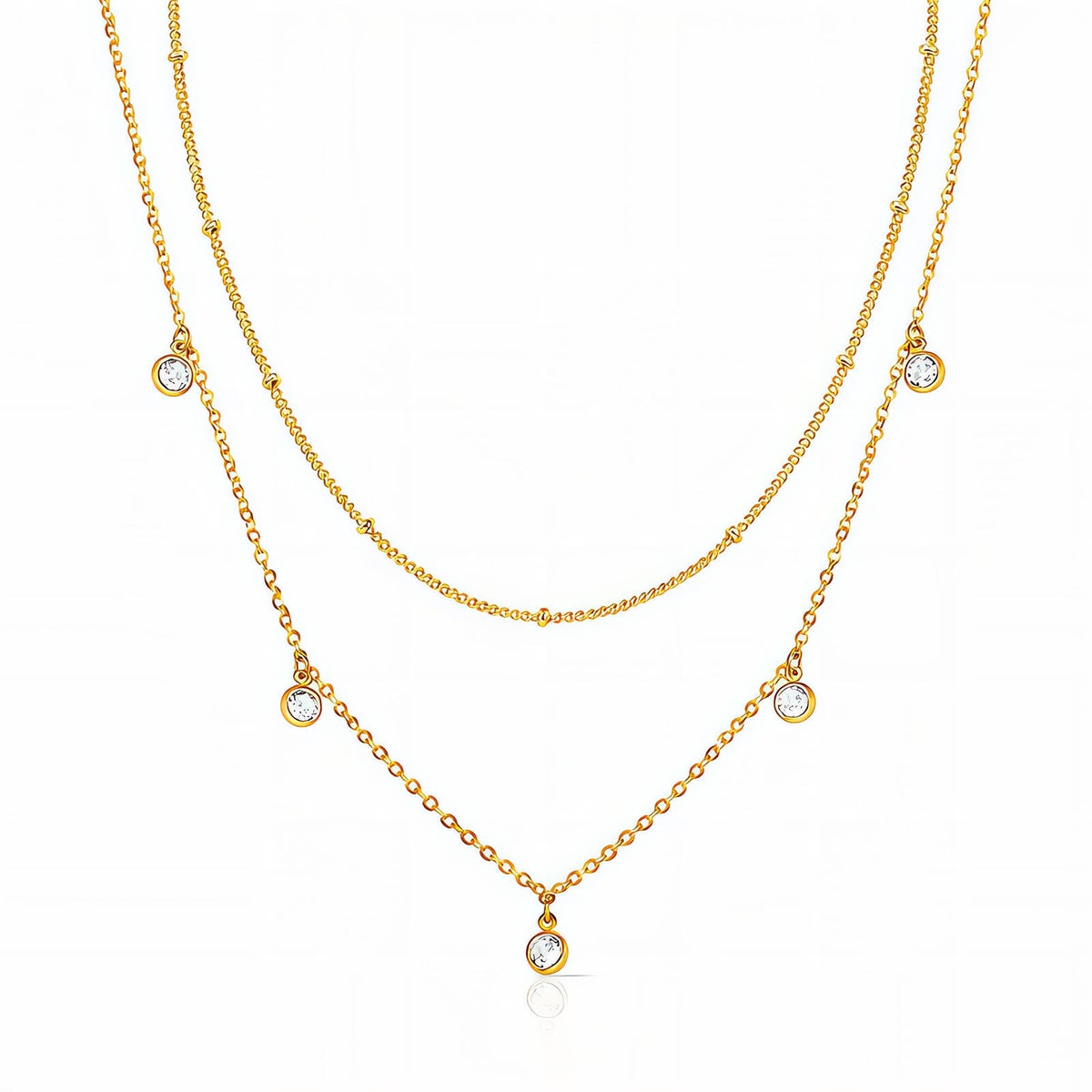 Kette, 18K vergoldeter Edelstahl (Nr. 87194)