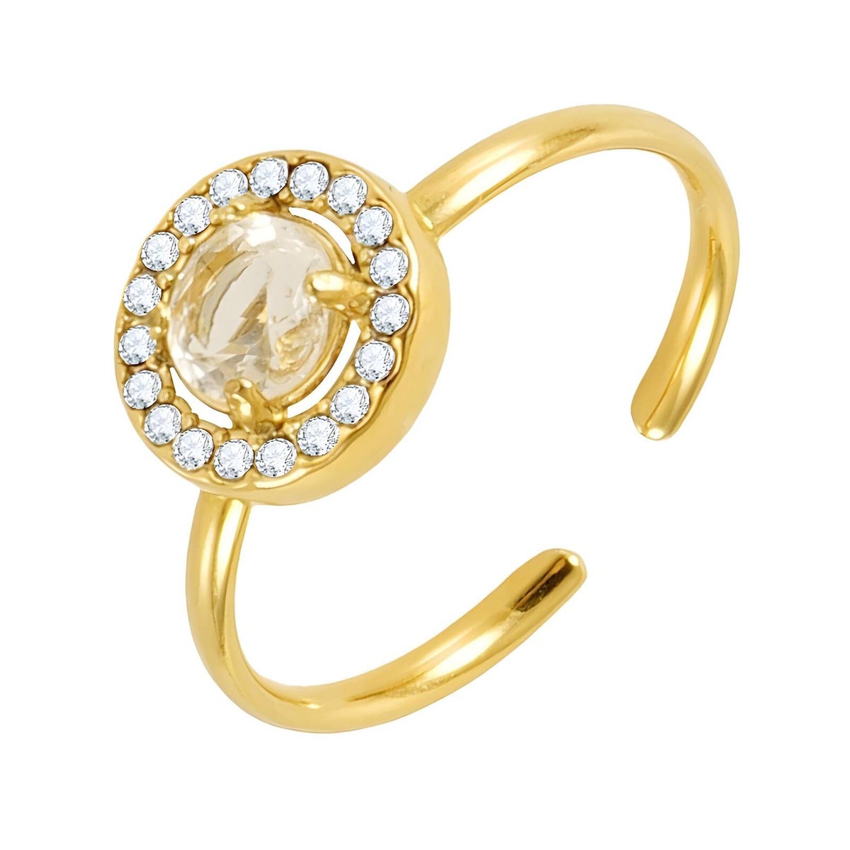 Ring, 18K vergoldeter Edelstahl (Nr. 89188)