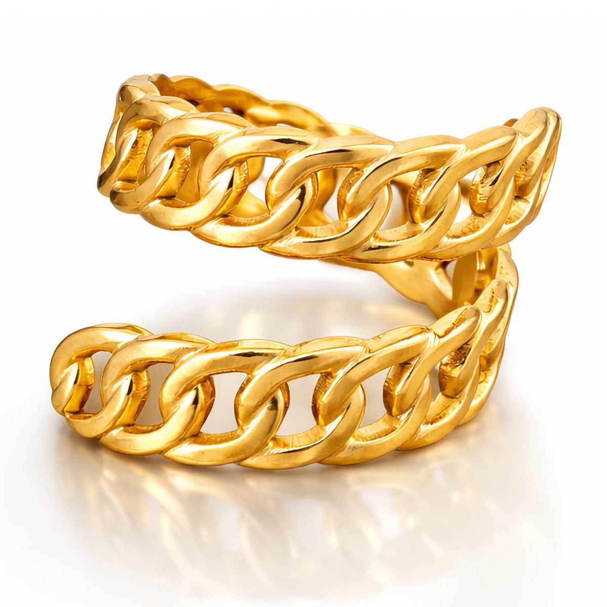 Ring, 18K vergoldeter Edelstahl (Nr. 91615)