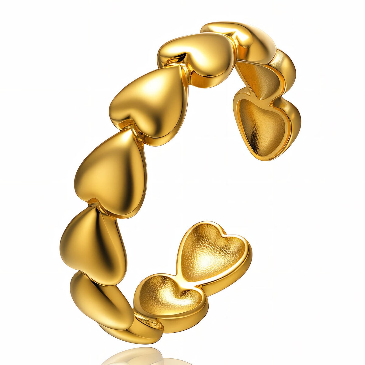Ring, 18K vergoldeter Edelstahl (Nr. 88477)