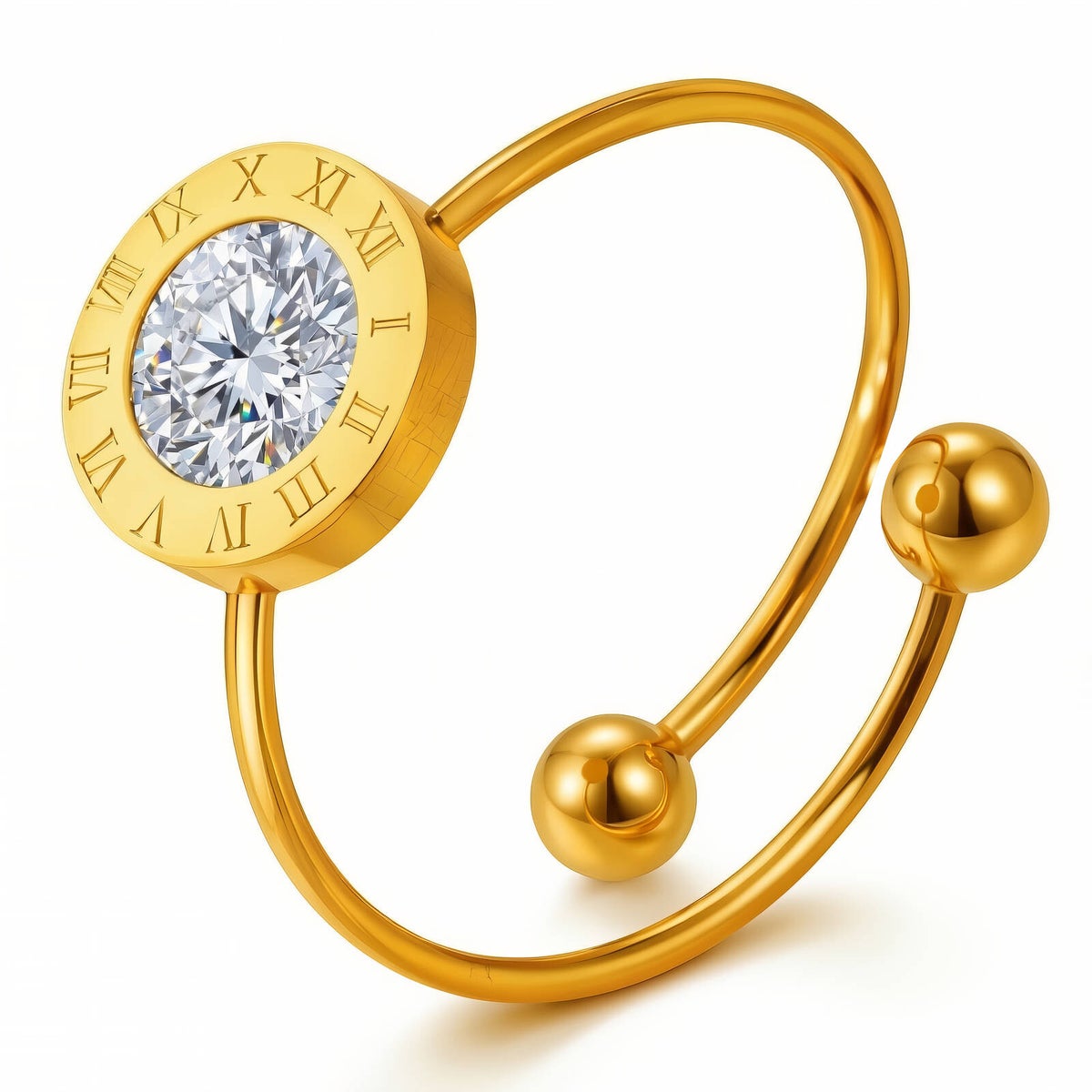 Ring, 18K vergoldeter Edelstahl (Nr. 90254)