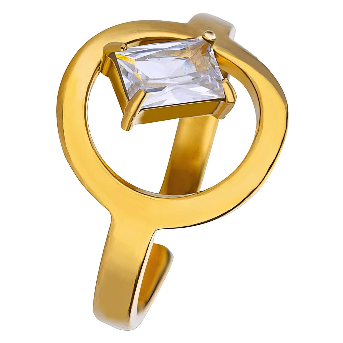 Ring, 18K vergoldeter Edelstahl (Nr. 90511)