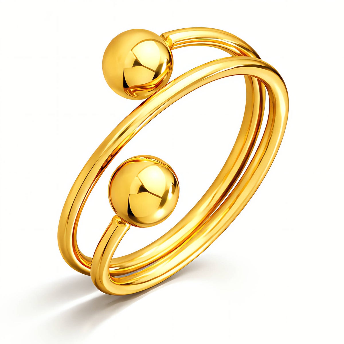 Ring, 18K vergoldeter Edelstahl (Nr. 91589)